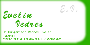 evelin vedres business card